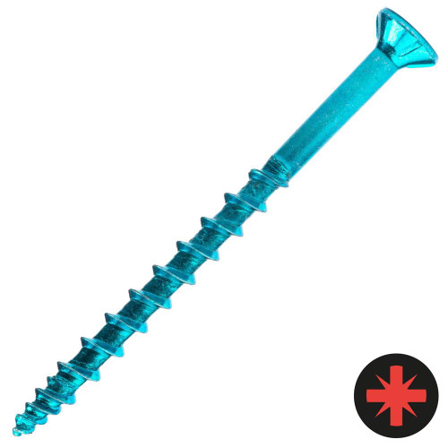 Floor-Tite 4.2 x 55mm Flooring Screw Blue Net-Coat - Box of 200