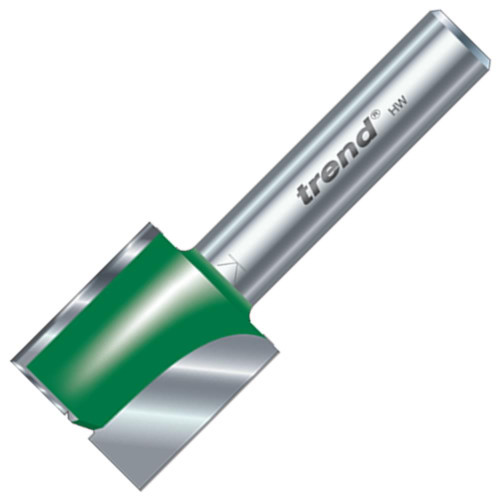 Trend Two Flute Cutter 19.1mm Cut - 1/4'' Shank, 25.4mm Dia image