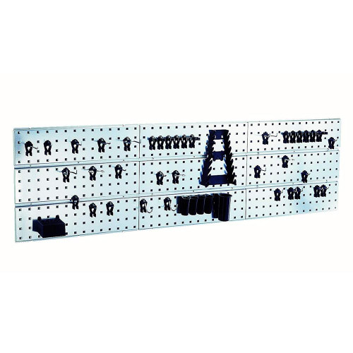 Raaco 109659 Wall Mount Tool Panels 440mm x 1560mm c/w 44 Clips - Pack of 3 image