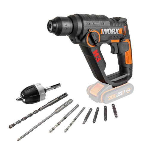 Worx WX390.9 20v MAX SDS+ Drill - Body image