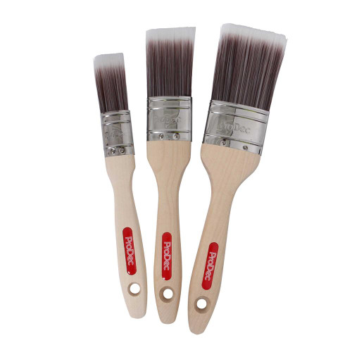 Prodec 3 Piece Premier Oval Synthetic Paint Brush Set