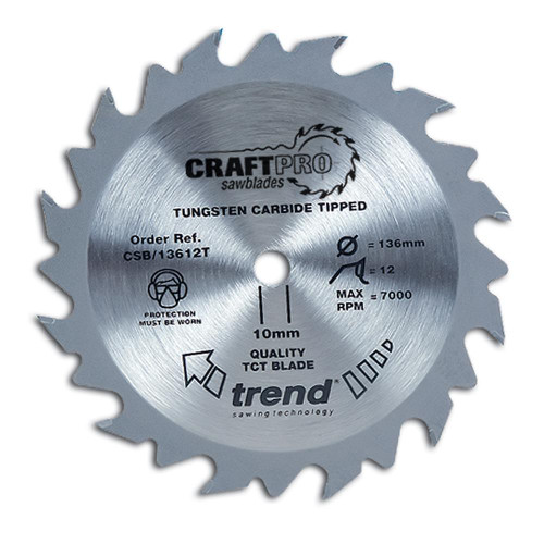 Trend CraftPro Saw Blade 165mm x 15.88mm 48T image