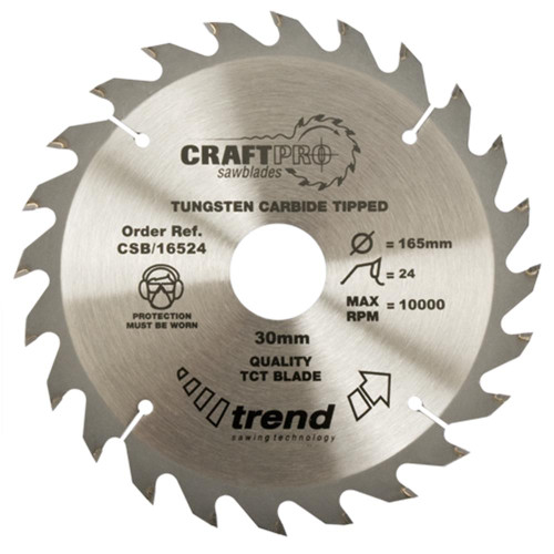 Trend CraftPro Saw Blade 180mm x 30mm 24T image
