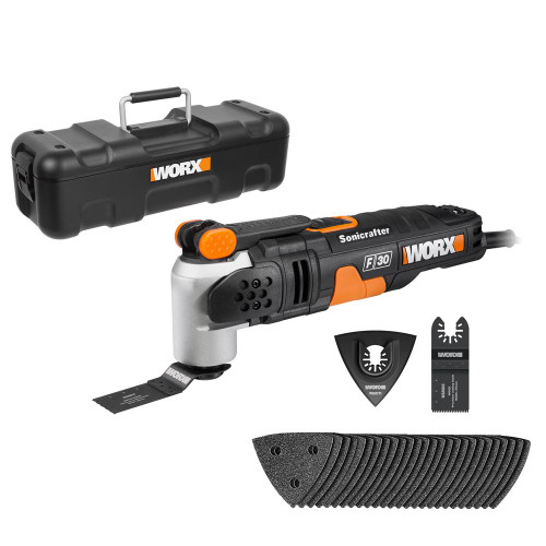 Worx WX680 F30 350W Sonicrafter Corded Multi Tool with 29 Accessories