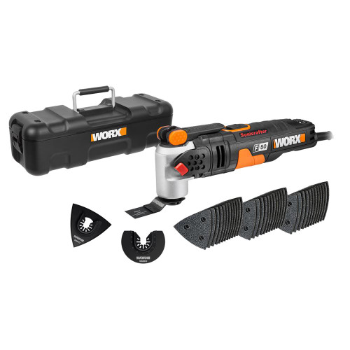 Worx WX681 F50 450W Sonicrafter Corded Multi Tool with 40 Accessories image