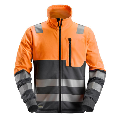 Snickers AllroundWork Hi-Vis Full Zip Jacket, Class 2, Orange image