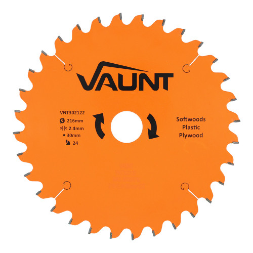 Vaunt TCT Circular Saw Blade 216mm x 30mm 24T image