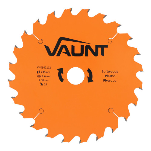 Vaunt TCT Circular Saw Blade 235mm x 30mm 24T image