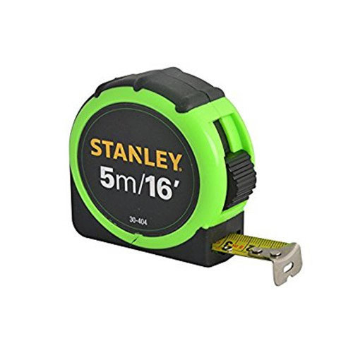Stanley Hi-Vis Green Tylon Tape 5m/16' image