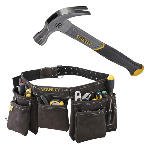 Stanley Tool Apron & Claw Hammer Kit image