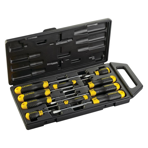 Stanley Cushion Grip Screwdriver Set 10pce image