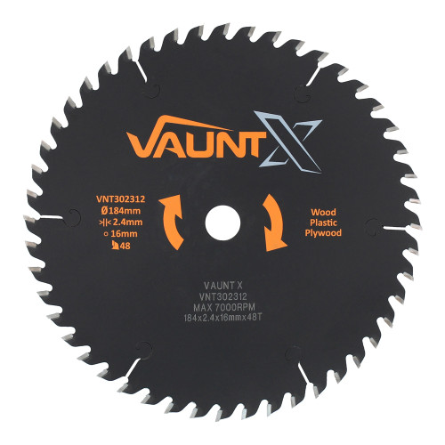 Vaunt X TCT Premium Circular Saw Blade 184mm 16mm 48T image