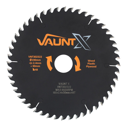 Vaunt X TCT Premium Circular Saw Blade 190mm 30mm 48T image