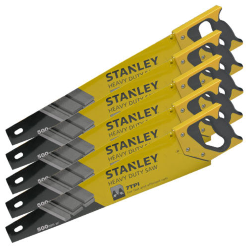 Pack of 5 Stanley (20'') Handsaws image