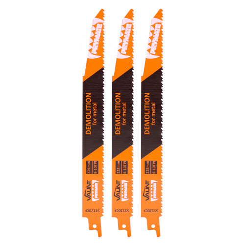 Vaunt 228mm Demolition Reciprocating Saw Blades For Metal (S1120CF) - Pack of 3 image Vaunt 228mm Demolition Reciprocating Saw Blades For Metal (S1120CF) - Pack of 3 image