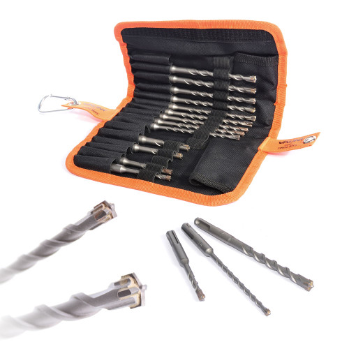 Vaunt SDS+ Endurance Cross Tip Drill Bit Set - 17 Piece image