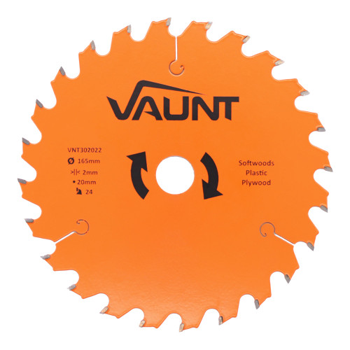 Vaunt TCT Circular Saw Blade 165mm x 20mm 24T image