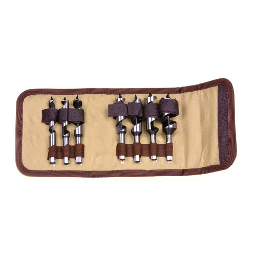110mm Auger Drill Bit 7 Piece Set (Hex Shank) - Brown image