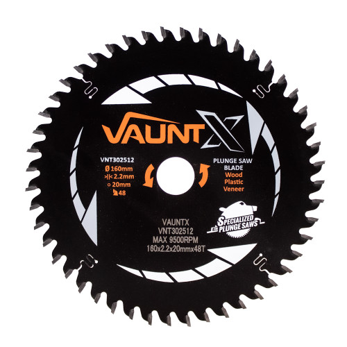 Vaunt X TCT Circular Plunge Saw Blade 160mm 20mm 48T image