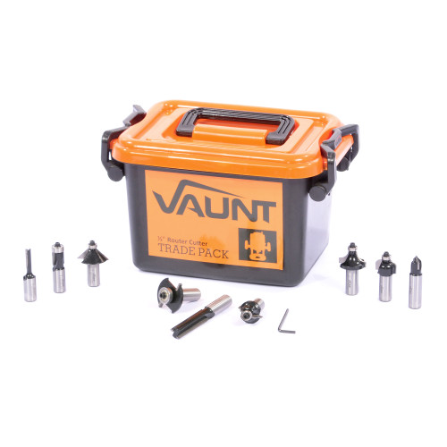 Vaunt Router Cutter 1/2'' Shank Trade Pack - 9 Piece image
