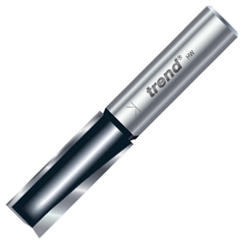 Trend Two Flute Cutter 25mm Cut - 1/2'' Shank, 15mm Dia Suited for Drilling image