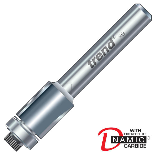 Trend T46/0X1/4TC Trend Guided Trimmer 12.7mm Cut - 1/4'' Shank, 9.5mm Dia image