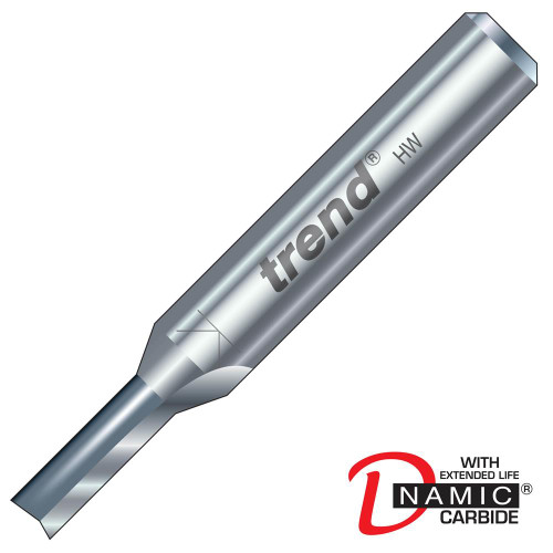 Trend 3/1X1/4TC Trend Two Flute Cutter 16mm Cut - 1/4'' Shank, 5mm Dia image