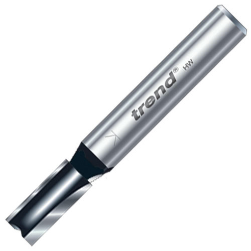 Trend TR08X1/4TC Trend Two Flute Cutter 25mm Cut - 1/4'' Shank, 9.5mm Dia image