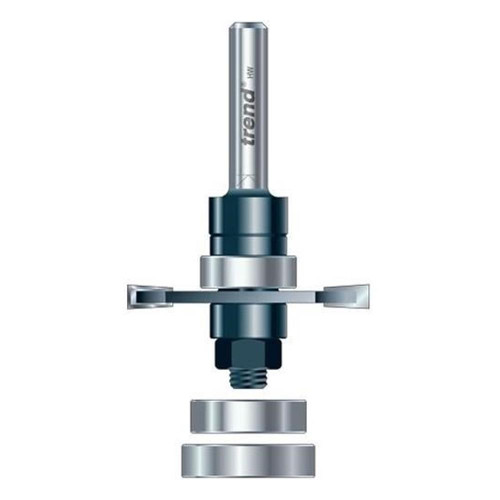 Trend 342X1/4TC Trend Biscuit Jointer Cutter - 1/4'' Shank, 3 Set Bearing image