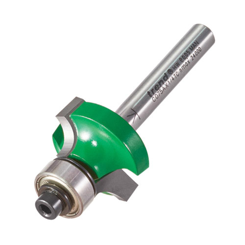 Trend Guided Rounding Over Cutter 12mm Cut - 1/4'' Shank, 24.7mm Dia, 6mm Radius image