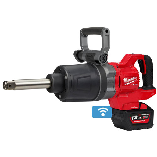 Milwaukee M18 ONEFHIWF1D-121C High Torque D-Handle Impact Wrench 1 x12Ah Batteries, Charger and Case image
