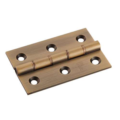 Carlisle Brass 76 x 50 x 2.5mm Double Butt Hinge With Screws (Pair) Antique Brass image