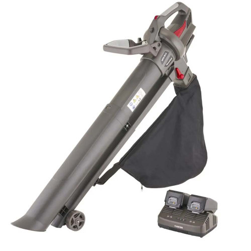 Mountfield 20v Battery Vacuum Shredder with 2x 4.0Ah Batteries & Charger image