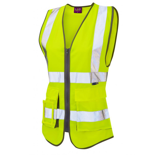 Lynmouth ISO 20471 Class 1 Women's Superior Waistcoat Yellow image