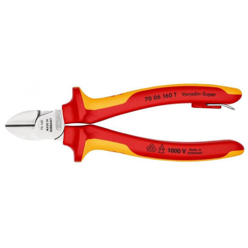 Knipex VDE 160mm Diagonal Cutter with Tether Point image