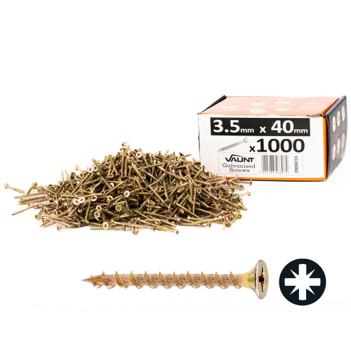 Vaunt 3.5mm x 40mm Multi-Purpose Wood Screws - Box of 1000 image