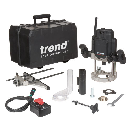 Trend T14 2300W 1/2" Variable Speed Workshop Router - 240V image