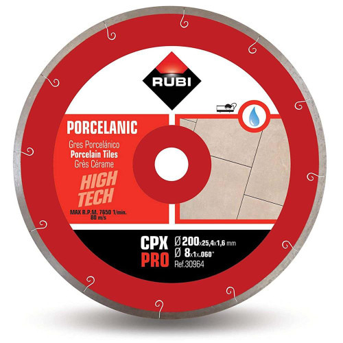 Rubi Jslot CPX-200 PRO Porcelain Mitre Blade - 200mm image