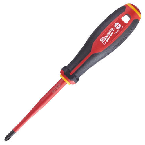 Milwaukee TRI-LOBE VDE Screwdriver  PH/ SL2 x 100mm image