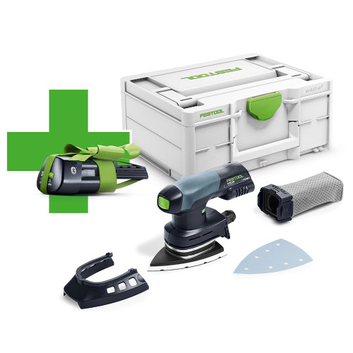 Festool DTSC 400 18V Brushless Delta Sander - Body & Case with FREE 3.0Ah Battery image