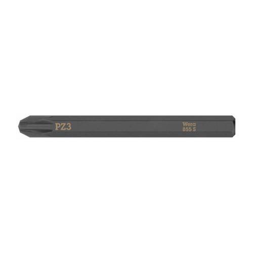 Wera 855 S Pozidriv Bit for Impact Screwdrivers, PZ 3 x 70 mm image