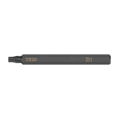 Wera 867 S TORX Bit for Impact Screwdrivers, TX 20 x 70 mm image