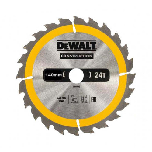 Dewalt DT20434-QZ 140mm x 20mm 24T Circular Saw Blade image