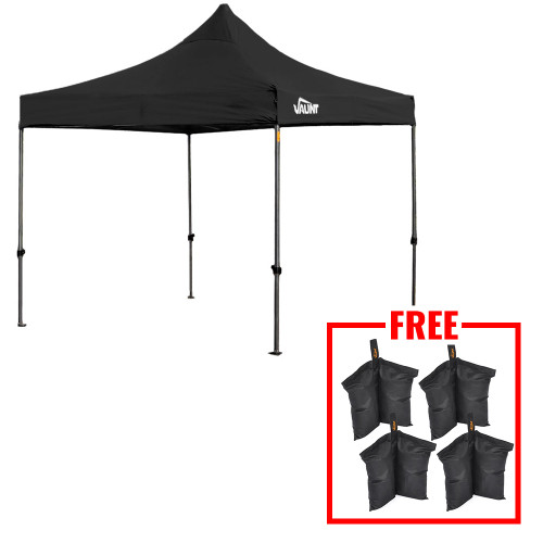 Vaunt 3m x 3m Steel Pop Up Gazebo - Black