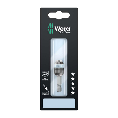 Wera 3888/4/1 K SB Rapidaptor Stainless Universal Bit Holder 1/4" x 50 mm image