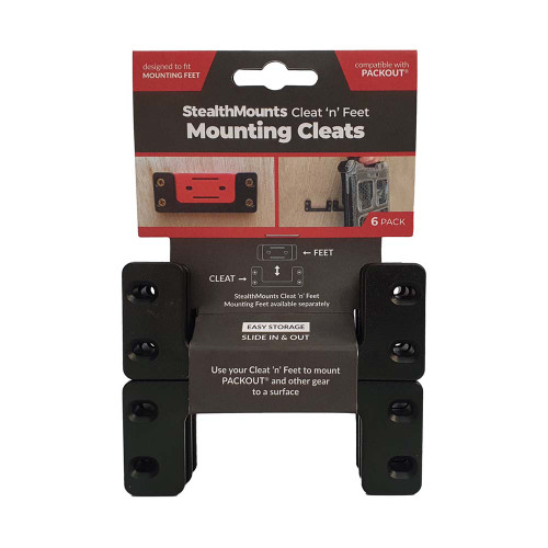 StealthMounts RED Cleat 'n' Feet - Mounting Cleats - Pack of 6 image
