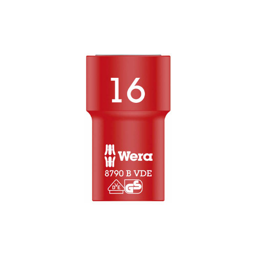 Wera 8790 B VDE Zyklop 3/8" socket 16 x 46 mm image