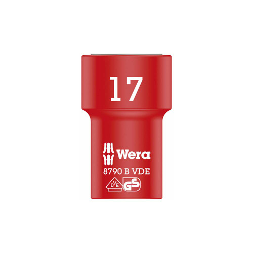 Wera 8790 B VDE Zyklop 3/8" socket 17 x 46 mm image