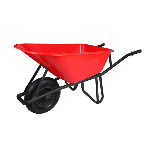 Vaunt Challenger L30 Plastic Tray100ltr Wheelbarrow - Red image