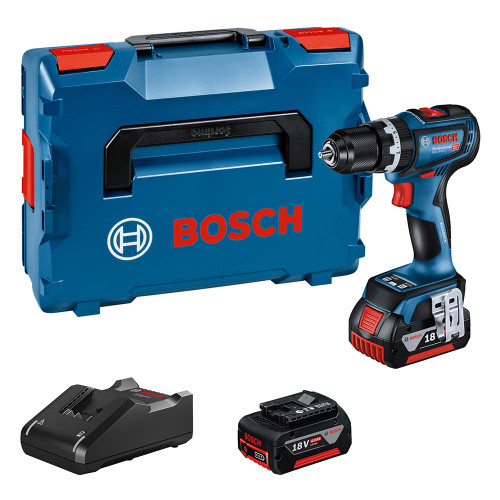 Bosch GSB 18V 90 C Brushless 18V Combi Drill with 2x 4.0Ah Batteries